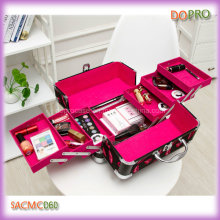 Pink Lining Travel Makeup Storage Case with Six Trays (SACMC060)